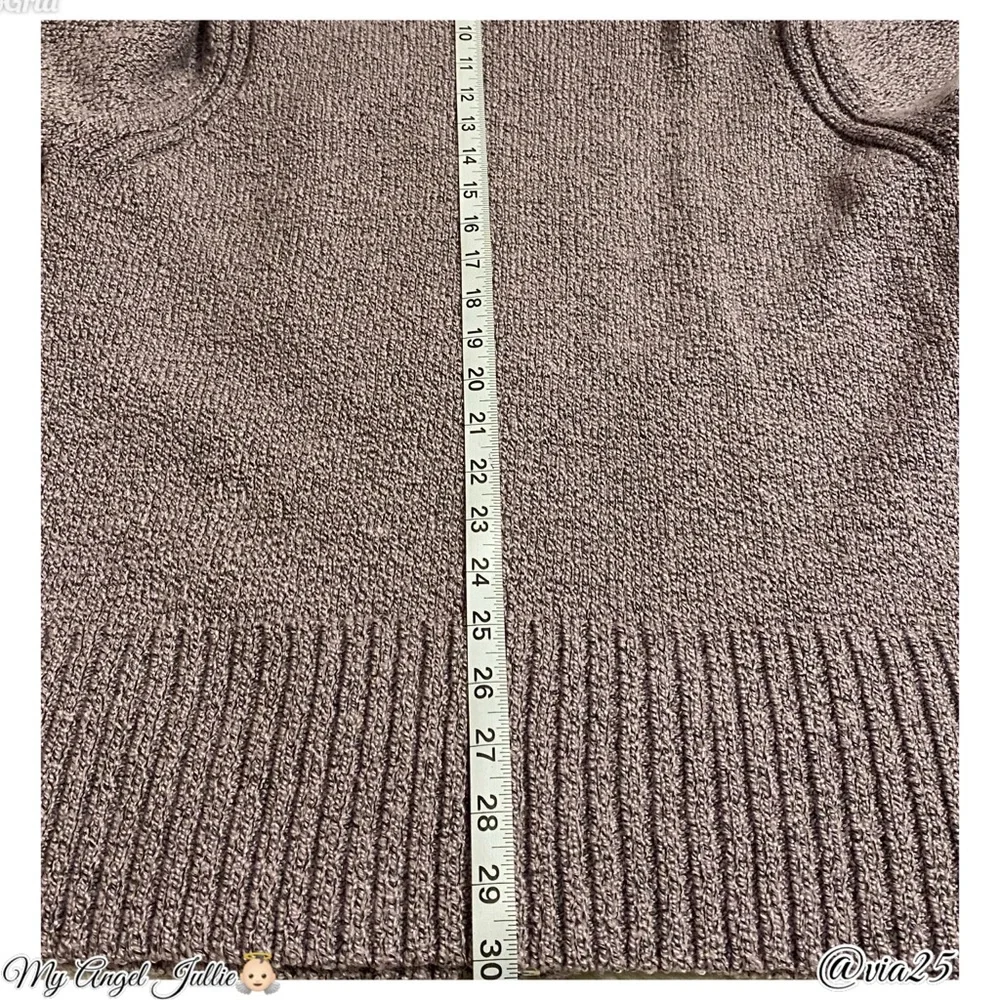 Carolyn Taylor Womens Turtleneck Knit Sweater Size XL Color Purple/Black - Picture 6 of 7